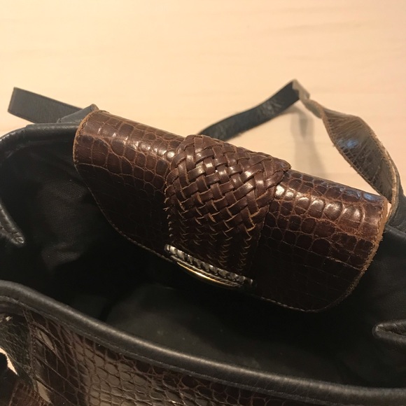 Brighton purse is black & brown; normal wear with use; great condition with box. - Picture 5 of 5